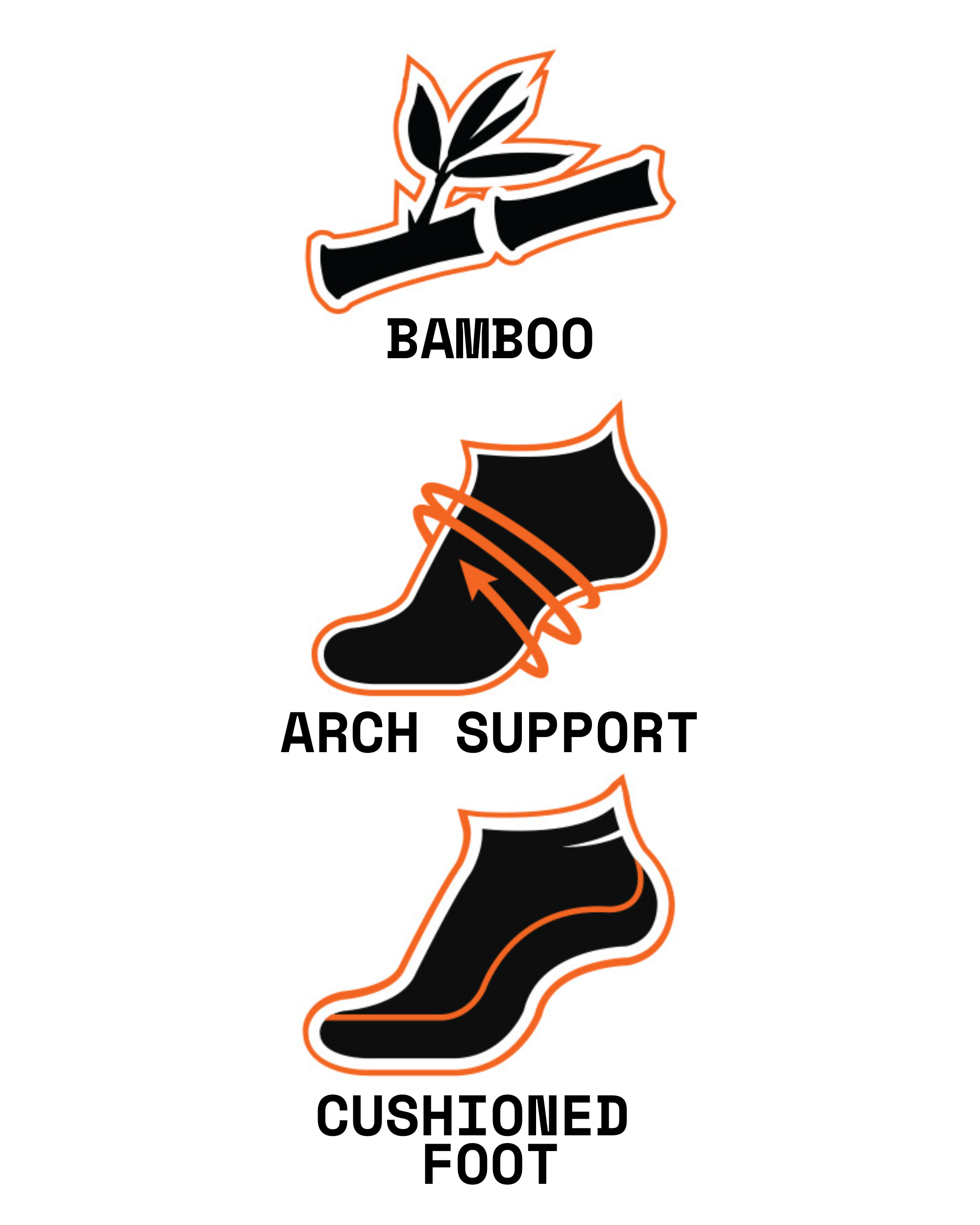 STORM BLOC 2Pk Bamboo Crew Socks -Mens 6-11