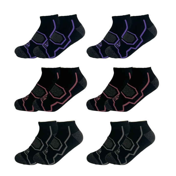 STORM BLOC 6PK Performance Trainer Socks - Women's 4-8