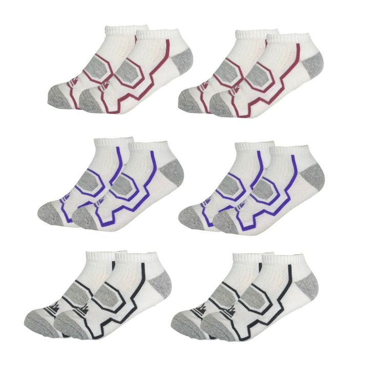 STORM BLOC 6PK Performance Trainer Socks - Women's 4-8