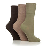 Load image into Gallery viewer, GENTLE GRIP 3Pk Plain Crew Socks - Womens
