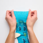 Load image into Gallery viewer, GENTLE GRIP 3Pk  Crew Socks- Floral - Womens 4-8
