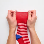 Load image into Gallery viewer, GENTLE GRIP 3Pk Crew Socks - Patterned Stripes - Women's UK 4-8
