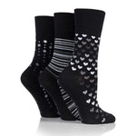 Load image into Gallery viewer, GENTLE GRIP 3pk Crew Socks-Bamboo-Womens 4-8
