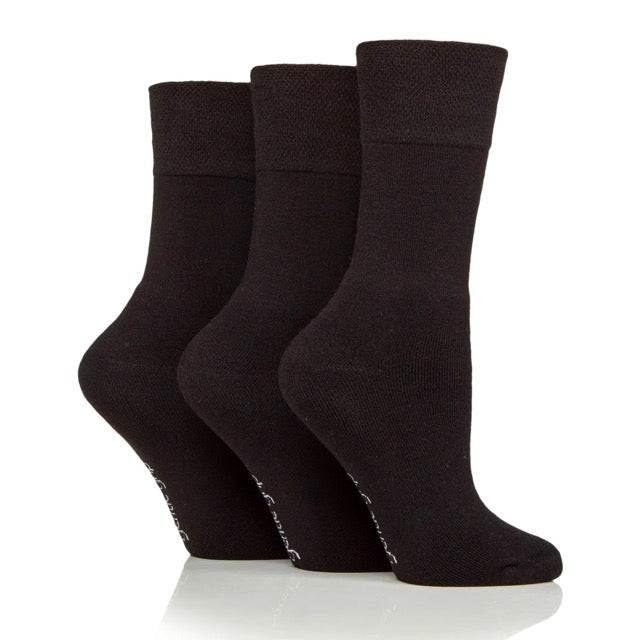 GENTLE GRIP Bamboo Cushion Foot Leisure Socks - Womens