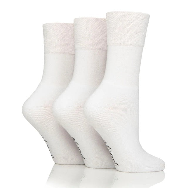 GENTLE GRIP Bamboo Cushion Foot Leisure Socks - Womens