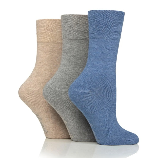 GENTLE GRIP Bamboo Cushion Foot Leisure Socks - Womens