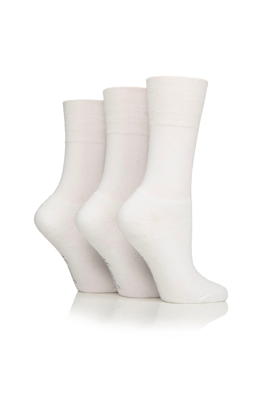 GENTLE GRIP Ladies 3PK Cushion Foot Sports Socks