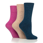 Load image into Gallery viewer, GENTLE GRIP 3PK Cushion Foot Wool Blend Walker Sock - Womens
