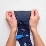 Load image into Gallery viewer, GENTLE GRIP 3PK Business Socks-Fun Feet-Mens 6-11
