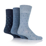 Load image into Gallery viewer, GENTLE GRIP 3Pk Business Print Socks - Men's Bigfoot
