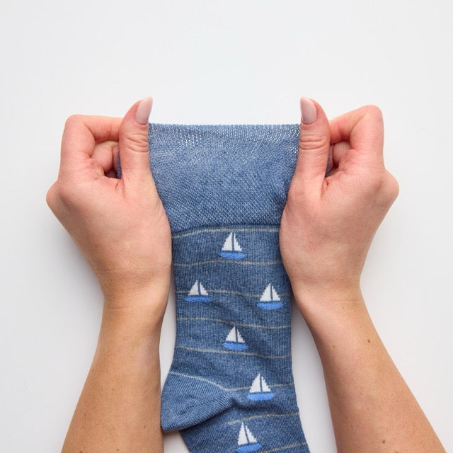 GENTLE GRIP 3Pk Holiday Crew Socks - Men's