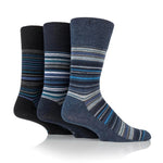 Load image into Gallery viewer, GENTLE GRIP 3Pk Business Print Socks - Men's Bigfoot
