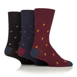 Load image into Gallery viewer, GENTLE GRIP 3Pk Business Socks - Micro Print - Mens 6-11
