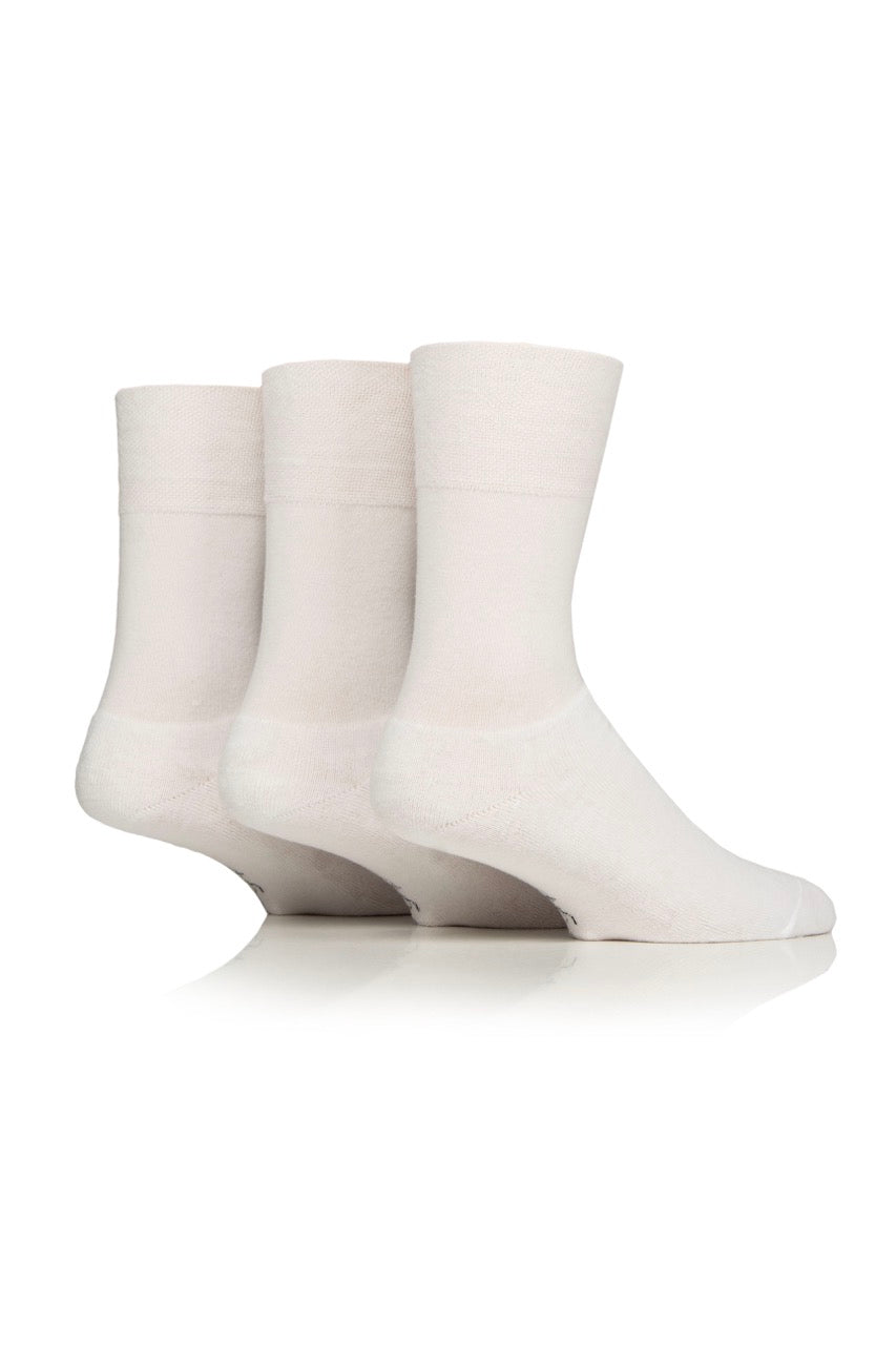 GENTLE GRIP Mens 3PK Cushion Foot Sports Socks