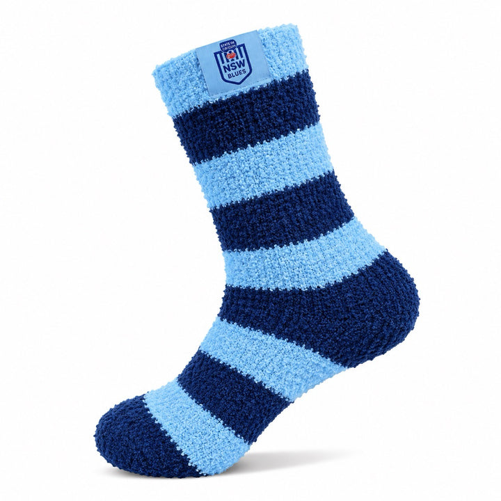 NRL State of Origin NSW Blues 2Pk Bed Socks