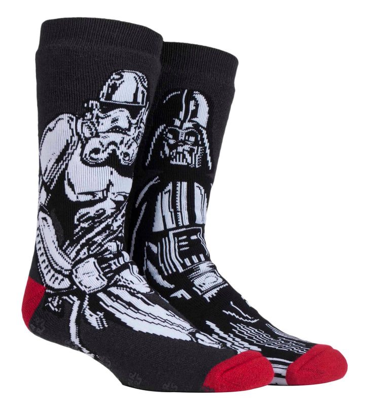 HEAT HOLDERS Licensed Star Wars Dual Layer Slipper Socks-Mens  6-11