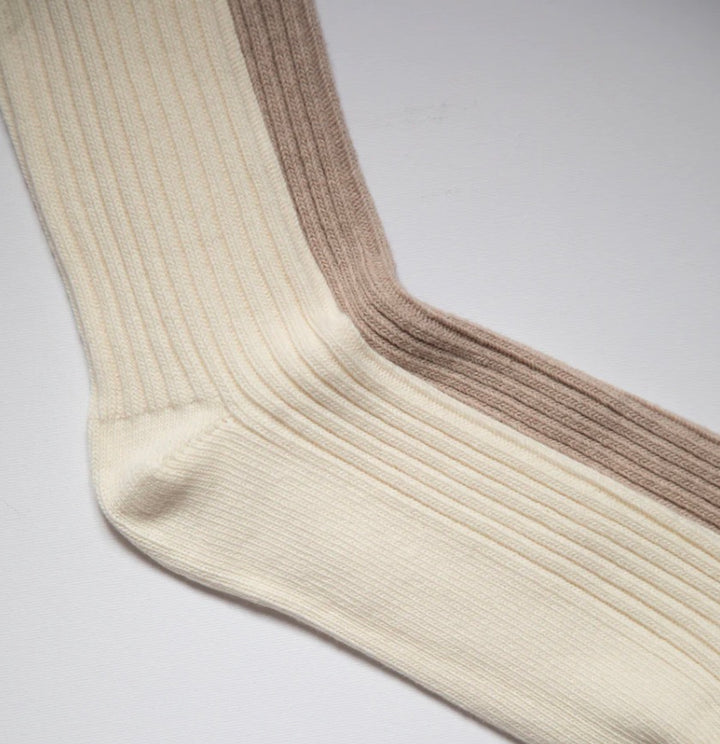 BIRD 1PK BANGALOW Sustainable Organic Egyptian Cotton Ribbed Crew Socks - Men's