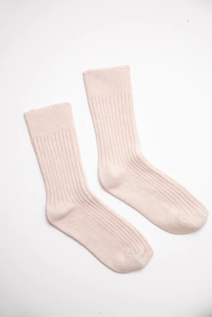 BIRD 1PK BANGALOW Sustainable Organic Egyptian Cotton Ribbed Crew Socks - Women's