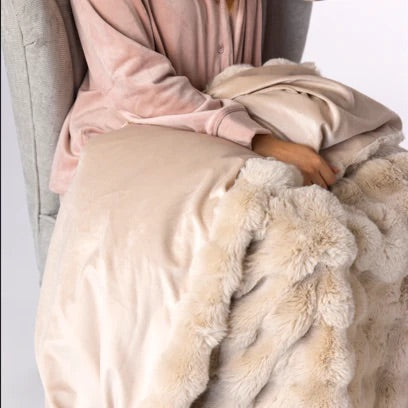 HEAT HOLDERS Faux Fur Luxury Thermal Blanket