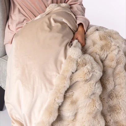 HEAT HOLDERS Faux Fur Luxury Thermal Blanket