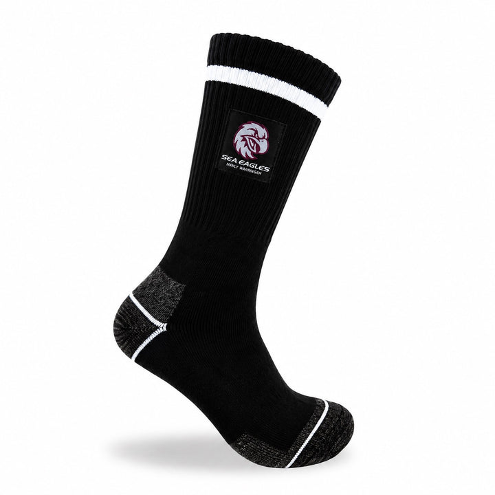 NRL Manly Sea Eagles 2 Pk Heavy Duty Work Sock