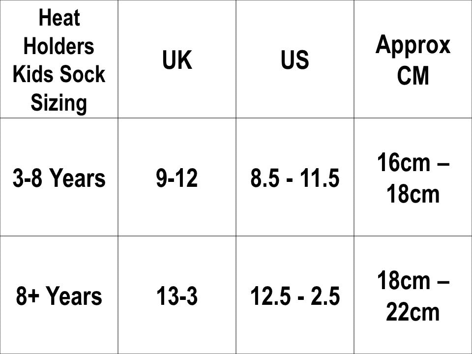 Sizing Charts