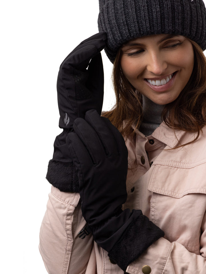 HEAT HOLDERS Kenai Wind and Water Resistant Soft Shell Thermal Gloves - Womens