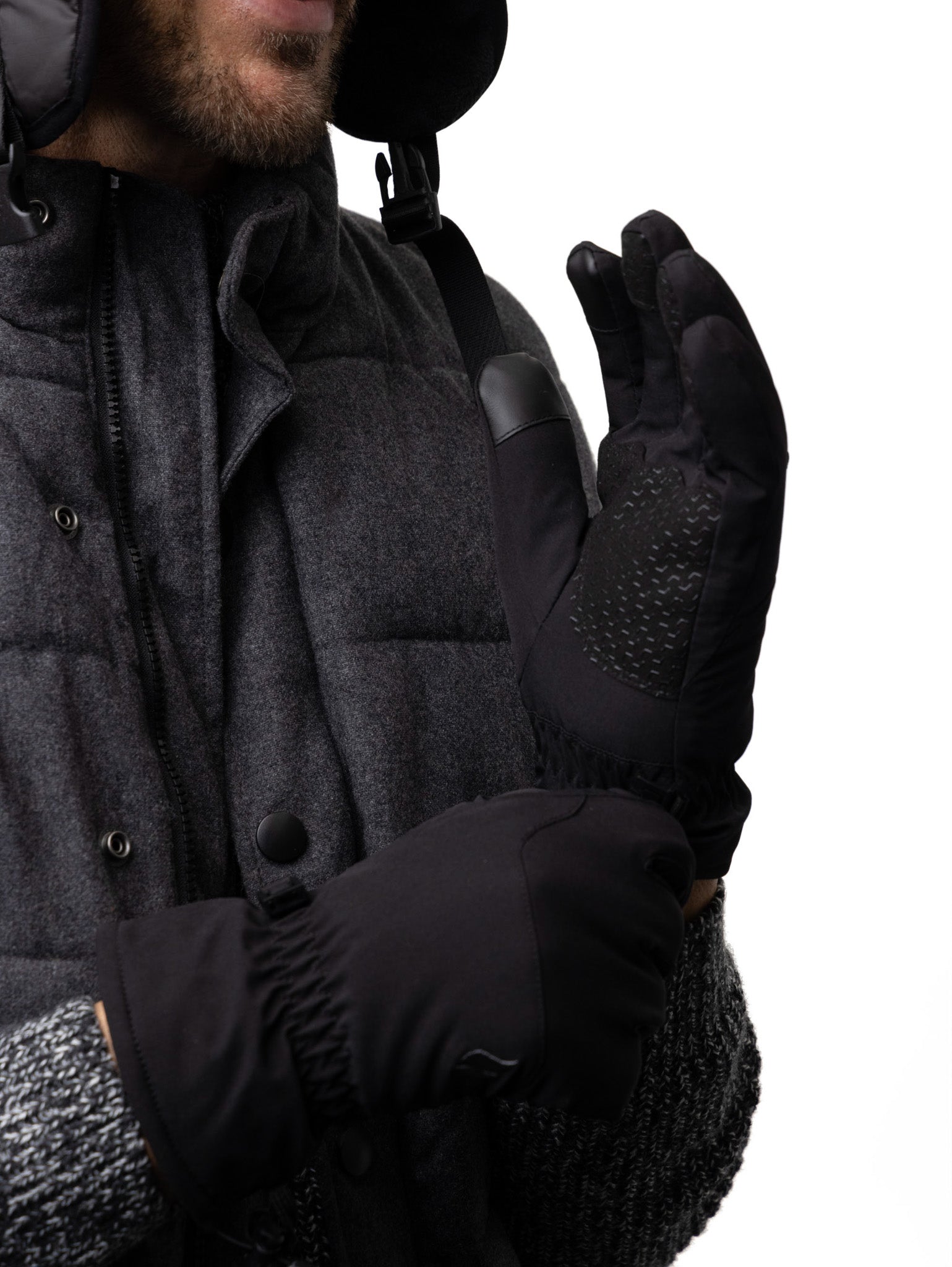 HEAT HOLDERS Revelstoke Wind and Water Resistant Soft Shell Gloves- Me