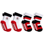 Load image into Gallery viewer, AFL St Kilda Saints 4Pk Infant Socks
