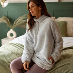 Load image into Gallery viewer, HEAT HOLDERS Ladies Quarter Zip Fleece Sweatshirt
