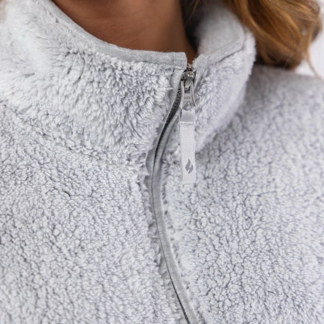 HEAT HOLDERS Ladies Quarter Zip Fleece Sweatshirt