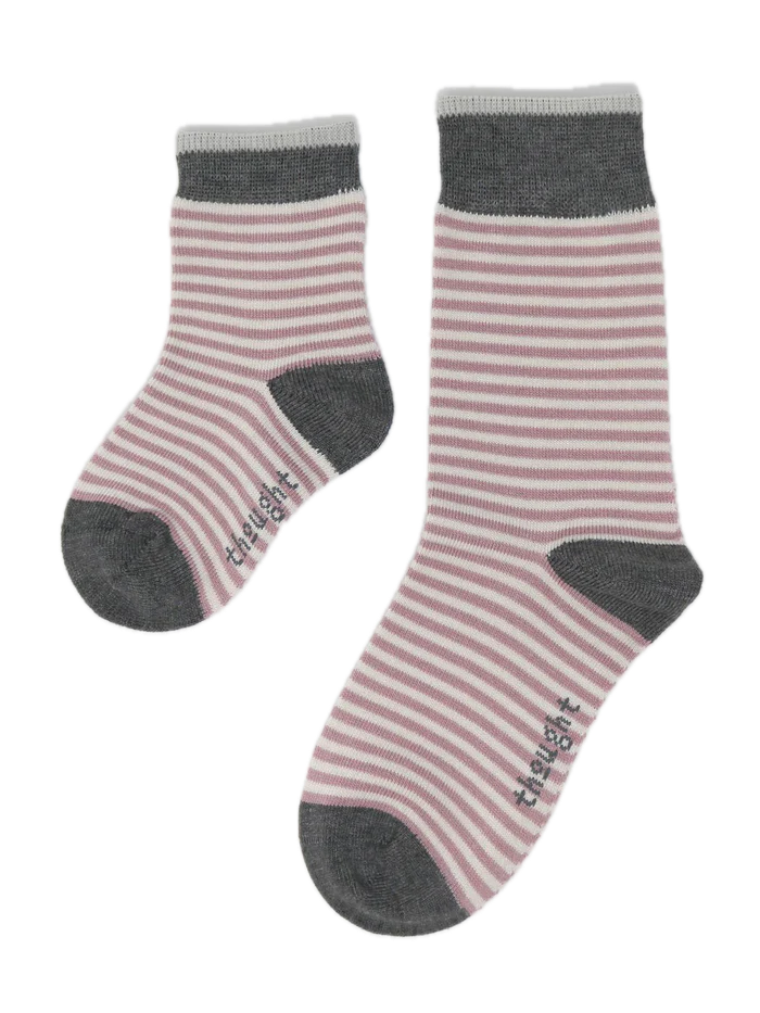 THOUGHT 4PK Bamboo Baby Socks Gift Box - Rose, Spot & Stripe