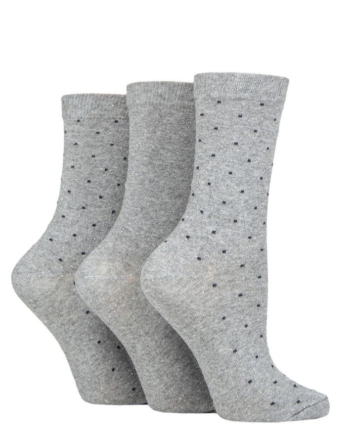 TORE 3Pk 100% Recycled Classic Pin Dot Socks-Women's