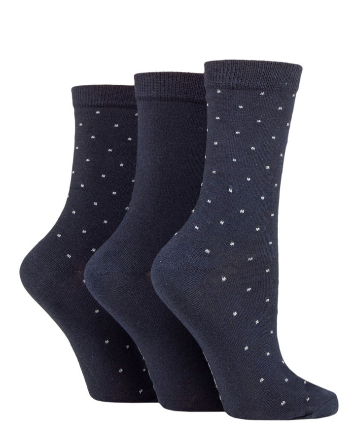 TORE 3Pk 100% Recycled Classic Pin Dot Socks-Women's