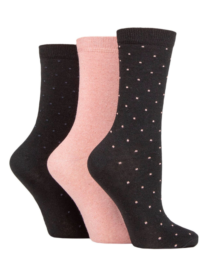 TORE 3Pk 100% Recycled Fashion Pin Dots Socks-Women's