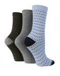Load image into Gallery viewer, TORE 3Pk 100% Recycled Jacquard Micro Dash Socks - Women&#39;s
