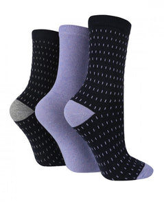 TORE 3Pk 100% Recycled Jacquard Micro Dash Socks - Women's