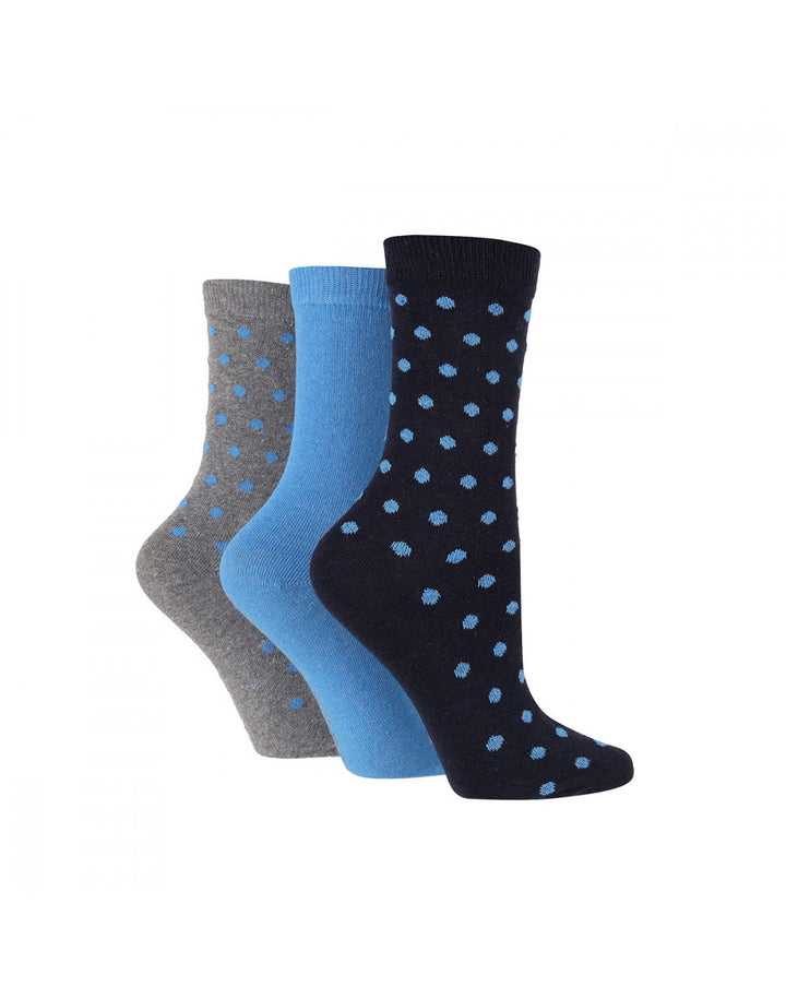 TORE 3Pk 100% Recycled Jacquard Spot Socks-Women's