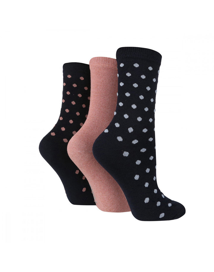 TORE 3Pk 100% Recycled Jacquard Spot Socks-Women's