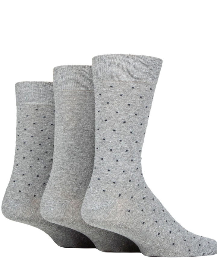 TORE 3PK 100% Recycled Classic Pin Dot Socks- Mens 7-11