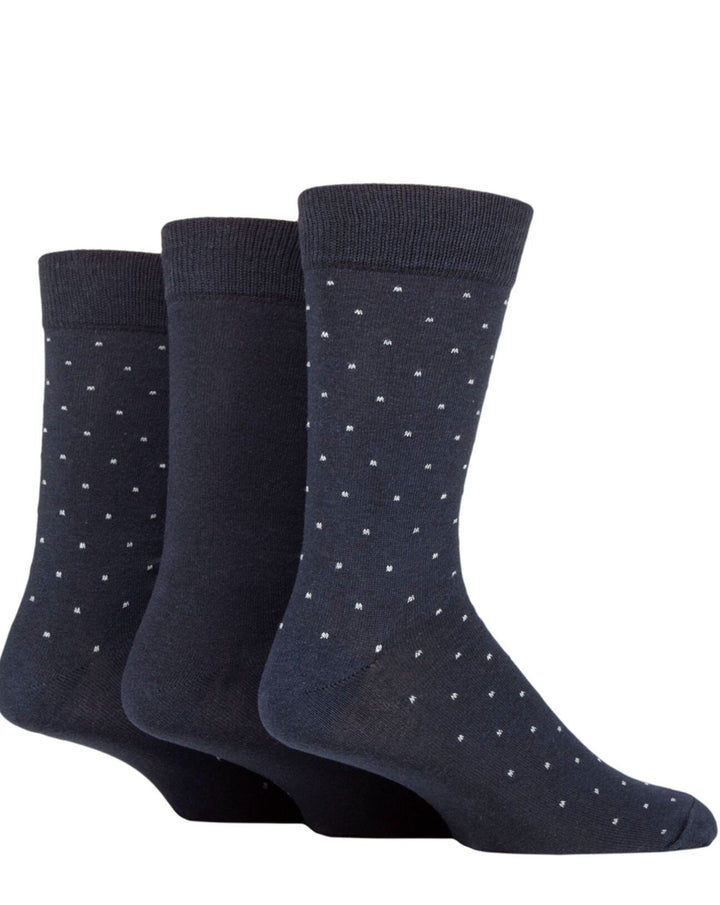 TORE 3PK 100% Recycled Classic Pin Dot Socks- Mens 7-11