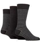 Load image into Gallery viewer, TORE 3Pk 100% Recycled Cotton Classic Fine Stripes Socks - Men&#39;s
