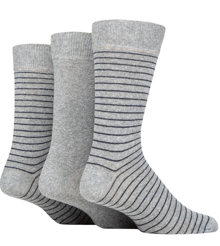 TORE 3Pk 100% Recycled Classic Fine Stripes Socks - Men's