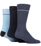 Load image into Gallery viewer, TORE 3Pk 100% Recycled Cotton Fine Placement Stripe Socks - Men&#39;s
