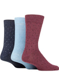 Load image into Gallery viewer, TORE 3Pk 100% Recycled Cotton Fashion Pin Dot Socks- Mens 7-11
