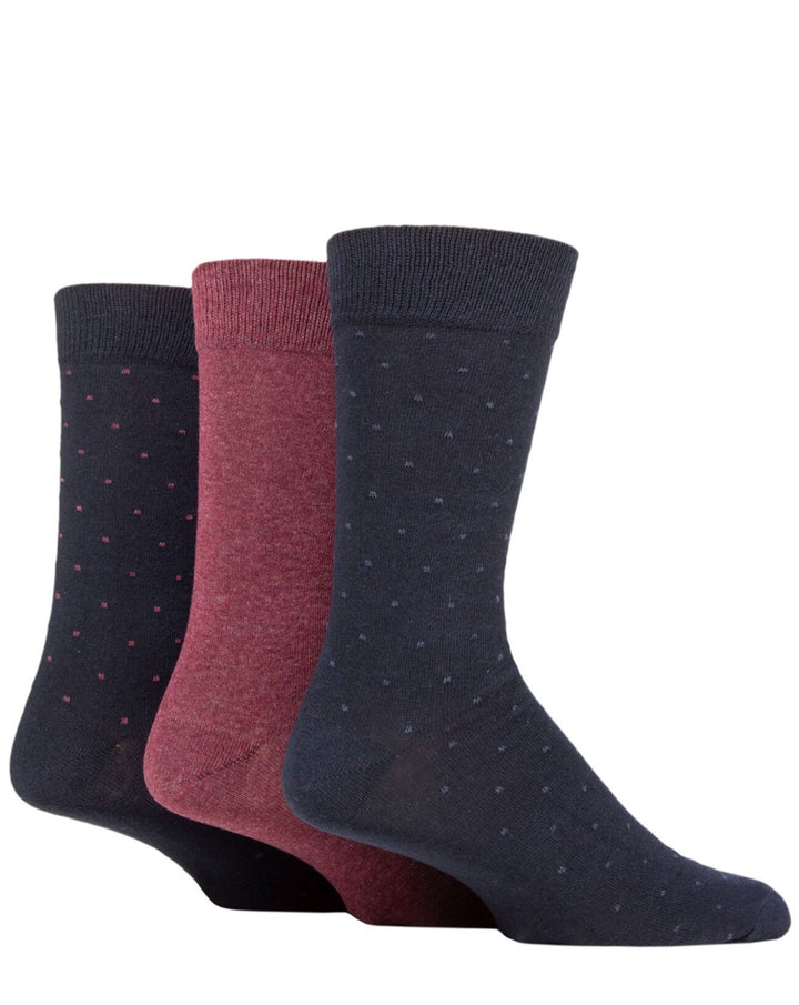 TORE 3Pk 100% Recycled Fashion Pin Dot Socks- Mens 7-11