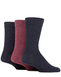 Load image into Gallery viewer, TORE 3Pk 100% Recycled Cotton Fashion Pin Dot Socks- Mens 7-11

