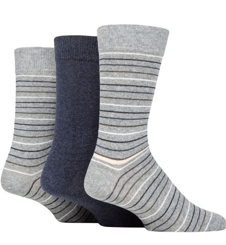 TORE 3Pk 100% Recycled Fashion Fine Stripes Socks - Men's