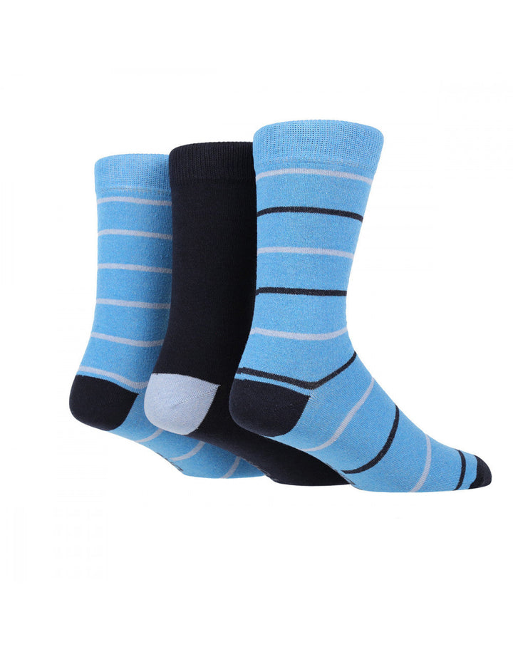 TORE 3Pk 100% Recycled Bold Fashion Stripe Socks- Men's