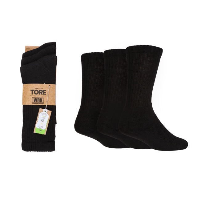 TORE WRK 3PK 100% Recycled Work Socks